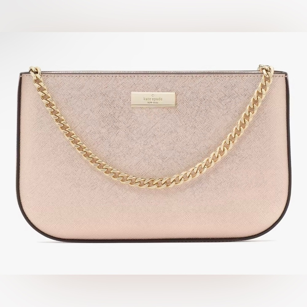 Kate Spade Lilly Pochette Rose Gold NWT